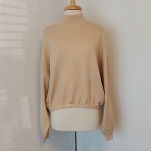 Cozy Tan Turtleneck Sweater